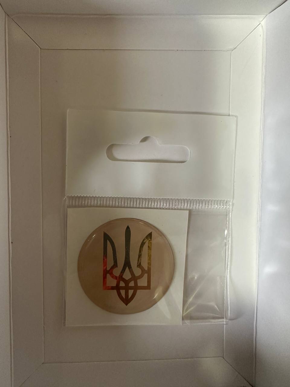 Наклейка объемная 3D "Герб Украины", 35мм (SSU-1014)