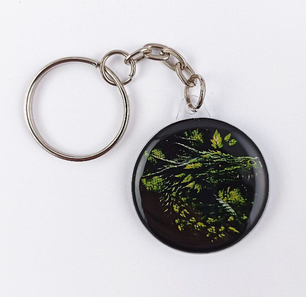 Брелок "Dragon - Dragon" двусторонний 35мм Разноцветный Unison (Dk 006)