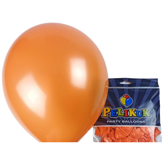 Шарики круглые Pelikuk 13' (33 см) перламутр ярко оранжевый, 50шт/уп Оранжевый Pelikuk (1350C-210)