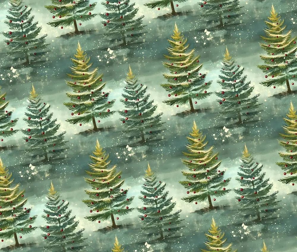 Бумага новогодняя для упаковки подарков 10 листов - 100 х 70 см 50г (PCZ10070-10-553)