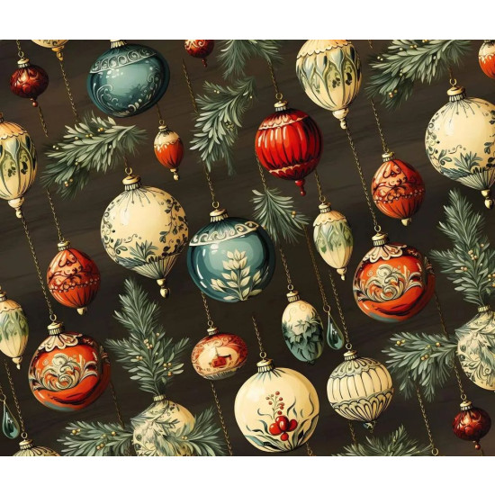 Папір новорічний для пакування подарунків 10 листів - 100 х 70 см 50г (PCZ10070-10-564)