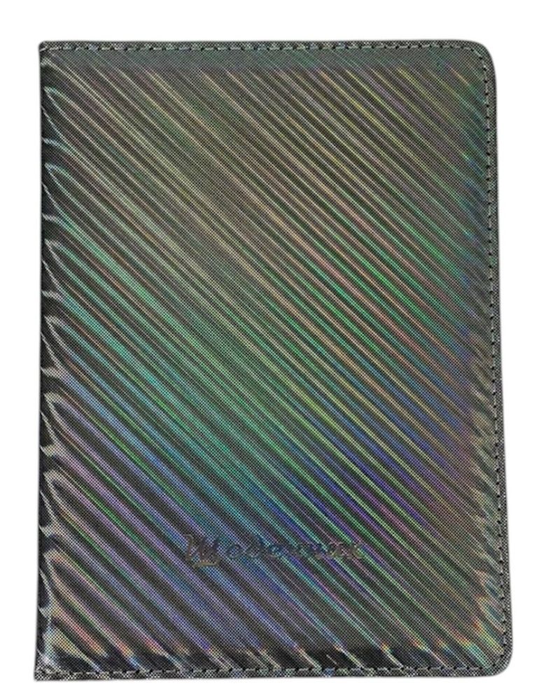 Щоденник шкір/зам 24 х 17,5см Райдужні косі смужки (0025-8)