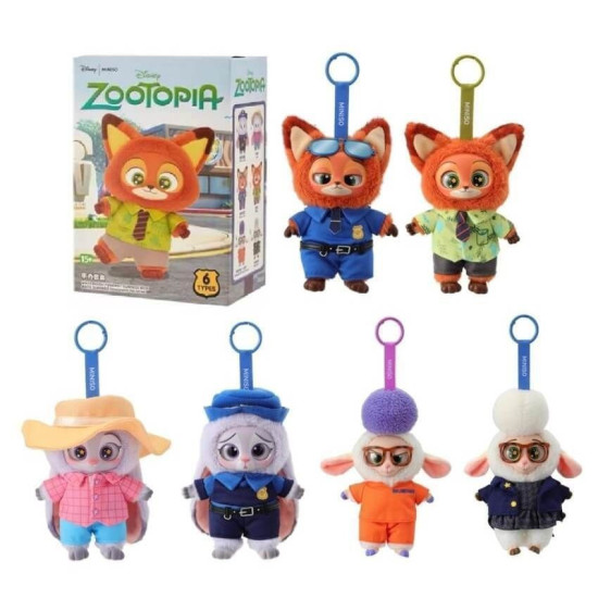 М'яка іграшка-сюрприз Зоотрополіс в коробочці, 16 х 11 х 6см Різнокольоровий MINISO (757-9)