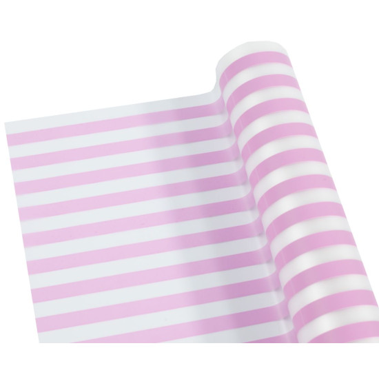 Пленка матовая для цветов  "Полоска розовая" (PM1)