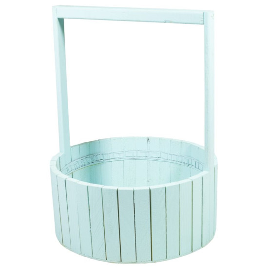 Кошик бірюза дерев'яний  BW-350   45х35х15,5см (BW-350 turquoise)