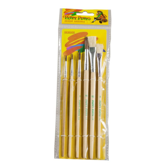 Набор кисточек для рисования Пони 6шт (AB-6)