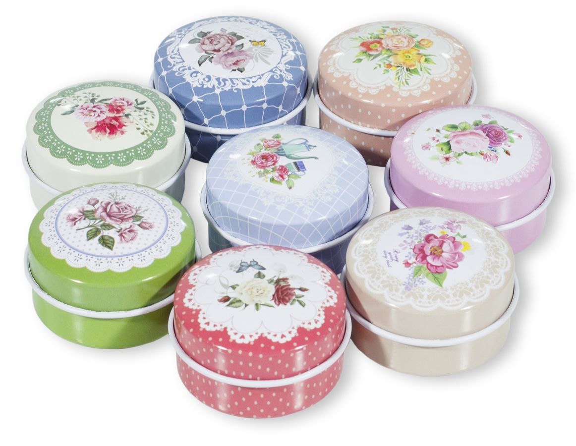 Подарункова коробка MT-009-1, металева, кругла, 4.5x2.5cm (MT-009-1)