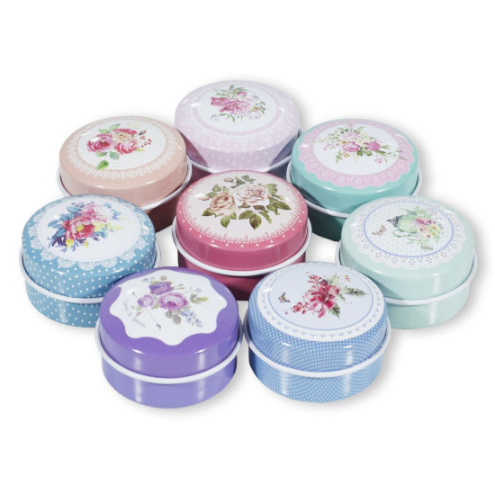 Подарункова коробка MT-009-1, металева, кругла, 4.5x2.5cm (MT-009-1)