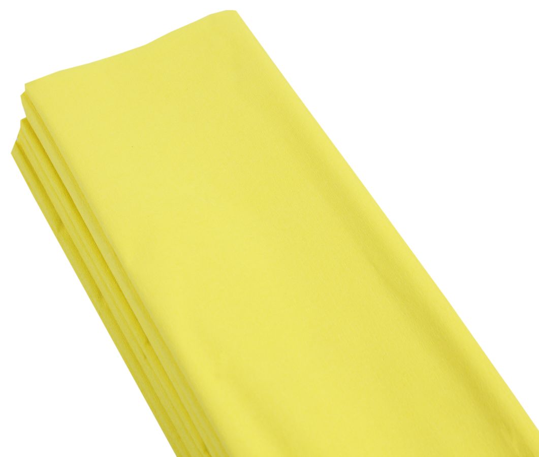Креп-бумага 35%, 50х200см, 20г/м2 - жёлтая, KR35-8030 (KR35-8030)