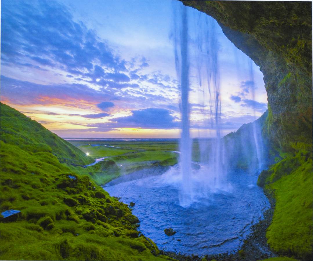 Картина по номерам "Водопад в Исландии" 40*50см,крас.-акрил,кисть-3шт. (5015)