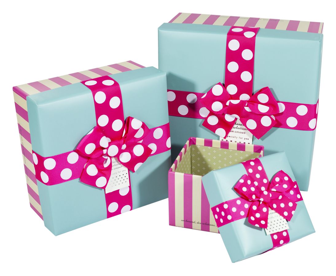 Коробки подарочные квадратная, в наборе -3шт., Unison, 0806-2 (0806-2)