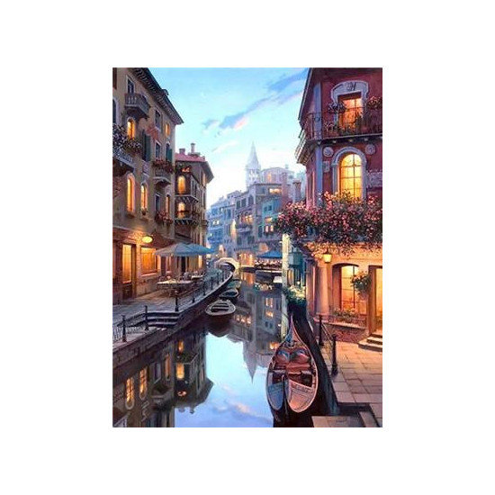 Картина по номерам "Венеция" 40*50см,крас.-акрил,кисть-3шт. (9448)