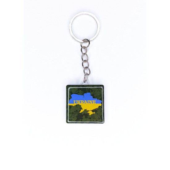 Брелок акриловый квадрат 30 х 36мм, шильда 30 х 30мм Разноцветный Unison (UNB-1006)