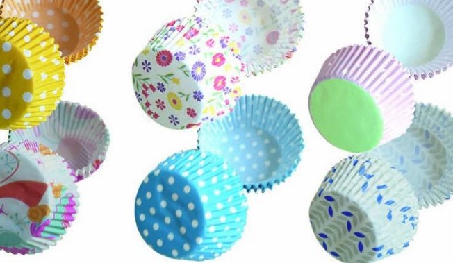 Форма паперова для капкейків, 100 шт у пачці, індівідуальне ПВХ пакування,  мікс Різнокольоровий Unison (7027-СР)