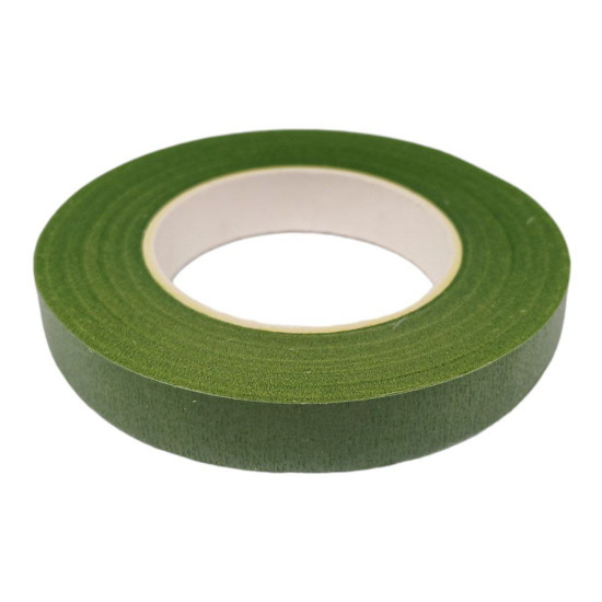 Флорістична тейп-стрічка 1,2 см, темно-зелена Зелений Без бренду (C30033/301)