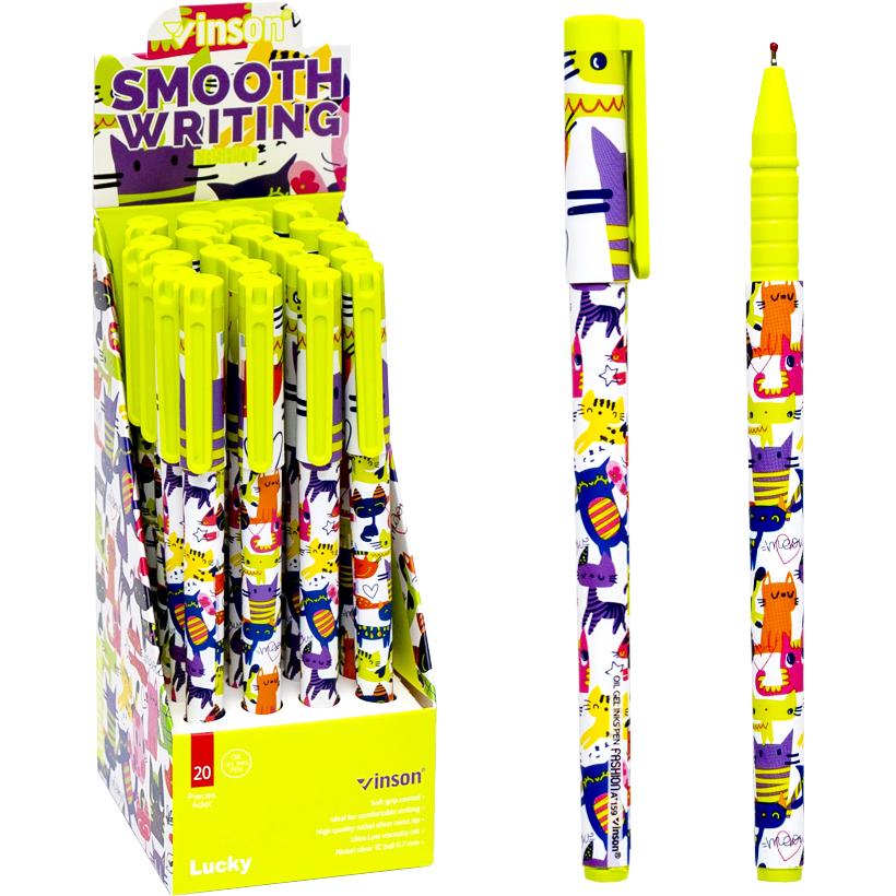 Ручка масляная VINSON "Lucky" синяя Разноцветный Unison (A159)