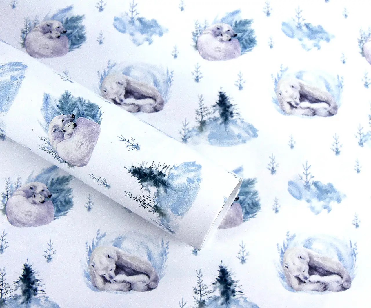 Бумага новогодняя для упаковки подарков 10 листов - 100 х 70 см 50г (PCZ10070-10-568)