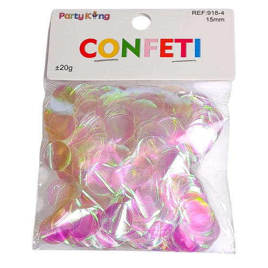 Конфетти кружочки 15мм, ±20гр хамелеон (918-4)