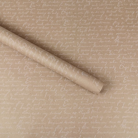 Эко - крафт, бумага подарочная, 0,6 х 6м, 80г (ECP003)