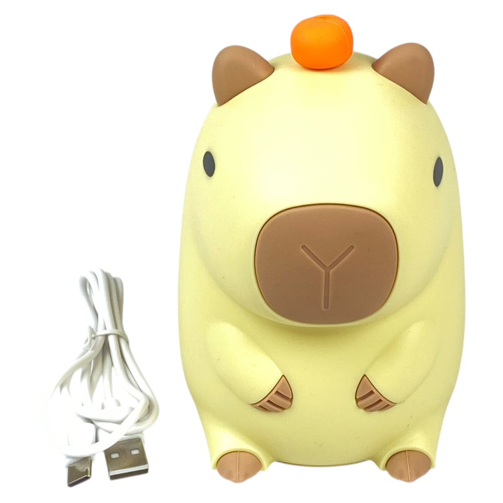 Лампа-ночник детская сенсорная силиконовая "Капибара" меняет 5 цветов, 13 х 9см, USB (303- L)