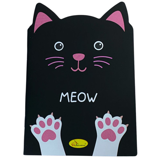 Блокнот с ушками на скобе, 24 листа, 8 дизайнов (АП-1803)