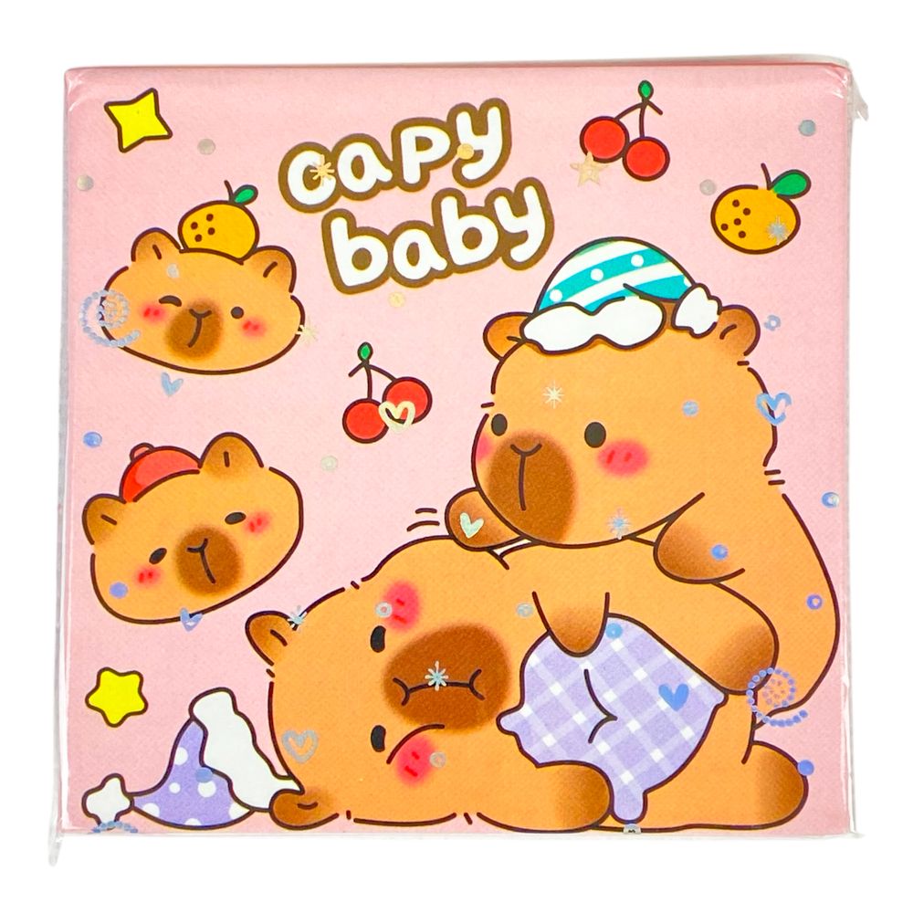 Блокнот 70 листов "Капибара" 8 х 8см, 4 дизайна (BT-042 / BT-A003)