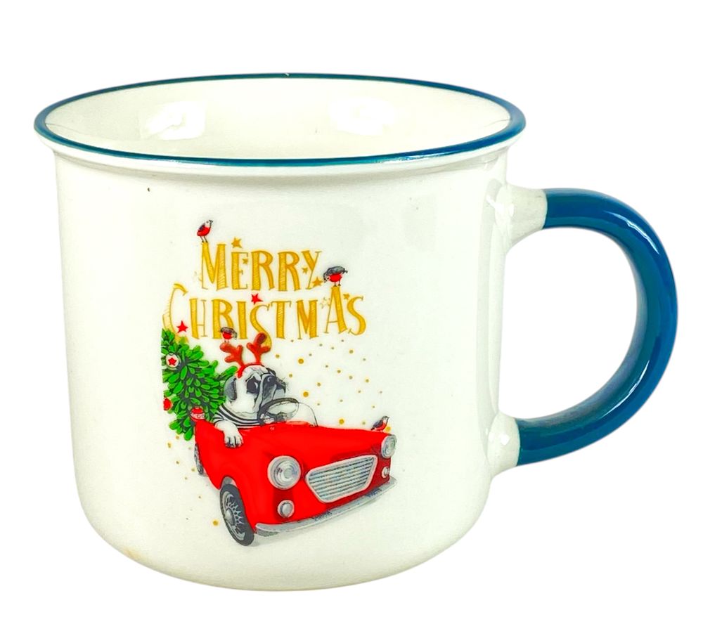 Чашка керамическая 380мл Merry Christmas, в подарочной коробке (BPM4795-AR108)
