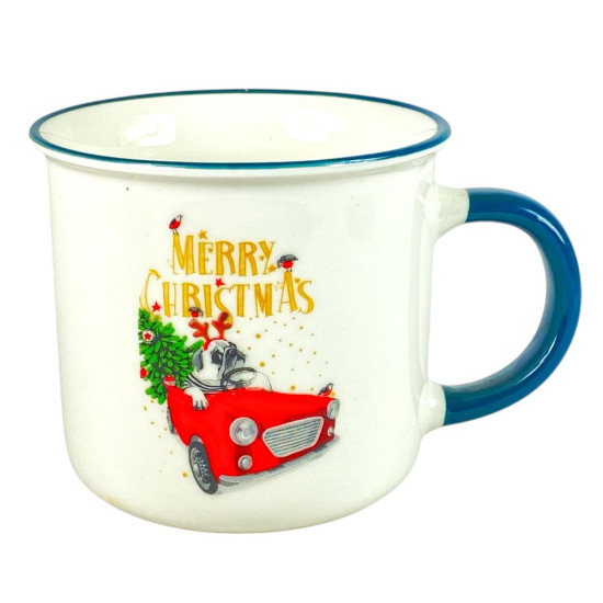 Чашка керамическая 380мл Merry Christmas, в подарочной коробке (BPM4795-AR108)
