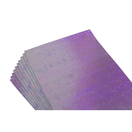 Фиолетовый  фоамиран лазерный (10листов)) (7642)