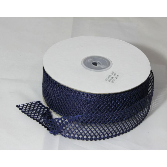 Тесьма сетка 4см декоративная нави, Unison, TS4020-38 (TS4020-38)