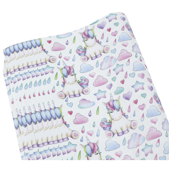 Бумага для упаковки подарков( единорожки, 10листов) (PCZ10070-10-229)