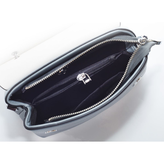 Сумка женская голубая 17х22см экокожа (8606  light blue)