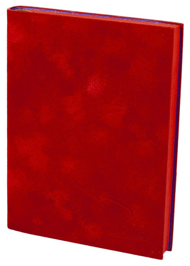 Ежедневник недатированый клетка бархат "Перо" А6 160л Разноцветный Josef Otten (1404-А6)