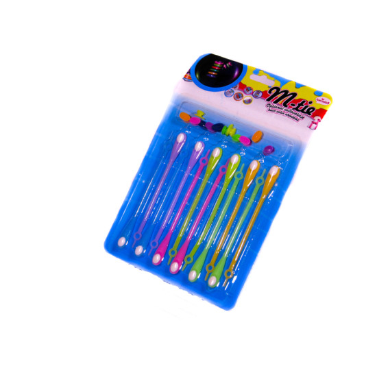 Силиконовые шнурки светящиеся в темноте, 12шт/уп, Unison,  D1908-9 (Шн 004)