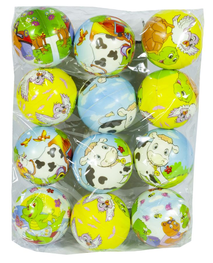 Игрушка мяч мультяшный - 6см, Unison, 2414-10 (2414-10)