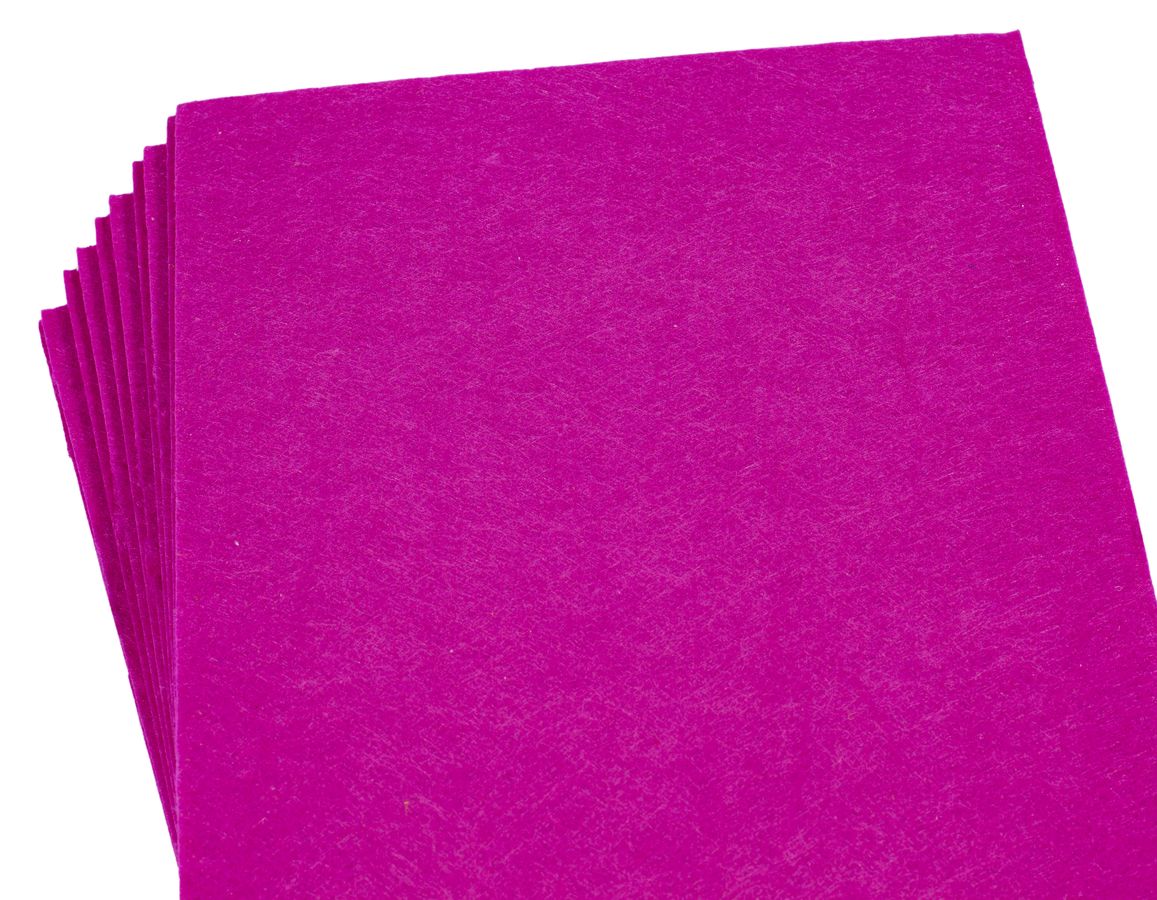 Фетр 2мм малиновый А4 -10 листов, 7794 Розовый Unison (7794)