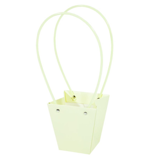 Подарункові пакети-сумки, ручка пластик, 8х12.5х7см, Cream (BCD081207 - Cream)