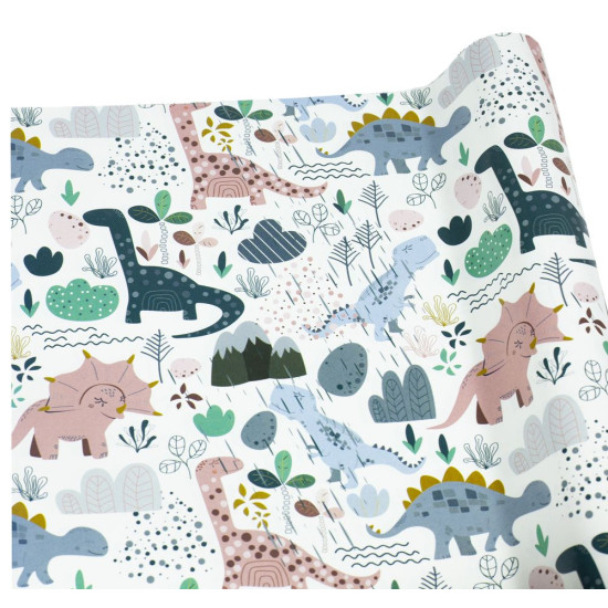 Папір подар-й офсет 50г. Dinosaurs; 1000х700 (10 аркушів) Чехія (PCZ10070-10-393)