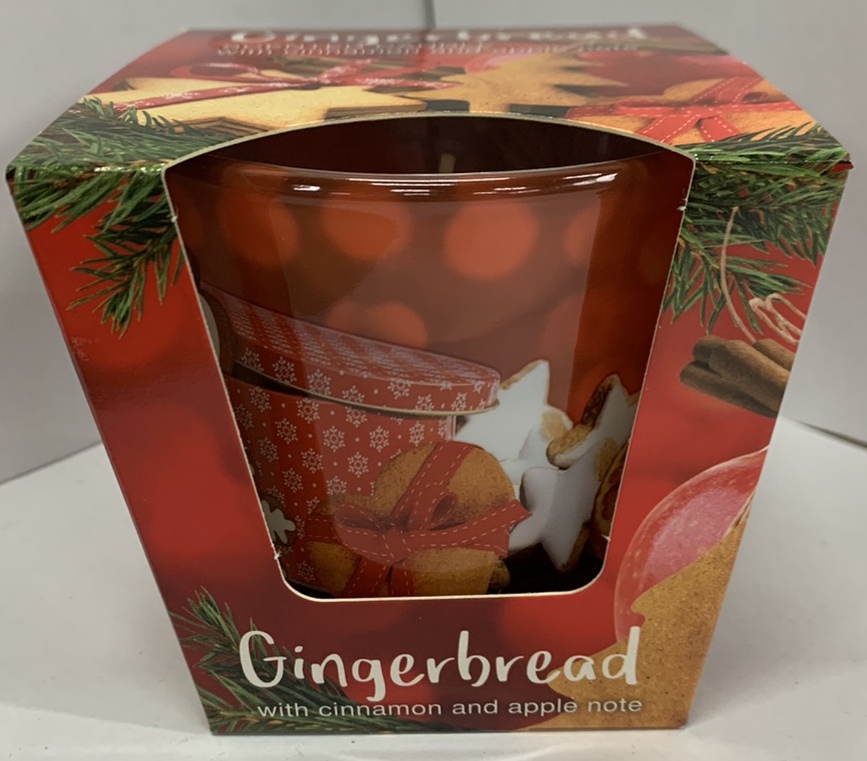 Свеча ароматическая "Пряники с корицей и яблоком" 30часов, 8см Разноцветный Bartek Candles (57417)