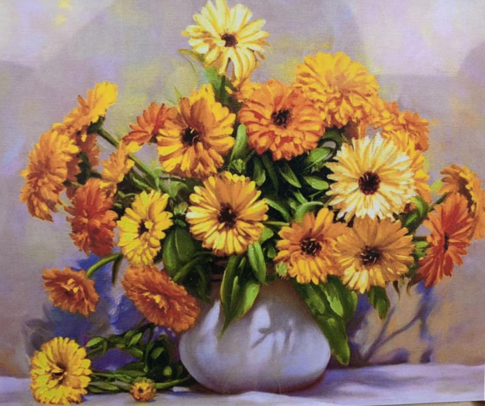 Картина по номерам "Астры" 40*50см, OPP , крас.-акрил,кисть-3шт. (3501RA_O)