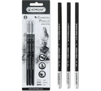 Набір вугільних олівців Acmeliae блістер 3шт Сірий Acmeliae (43704)