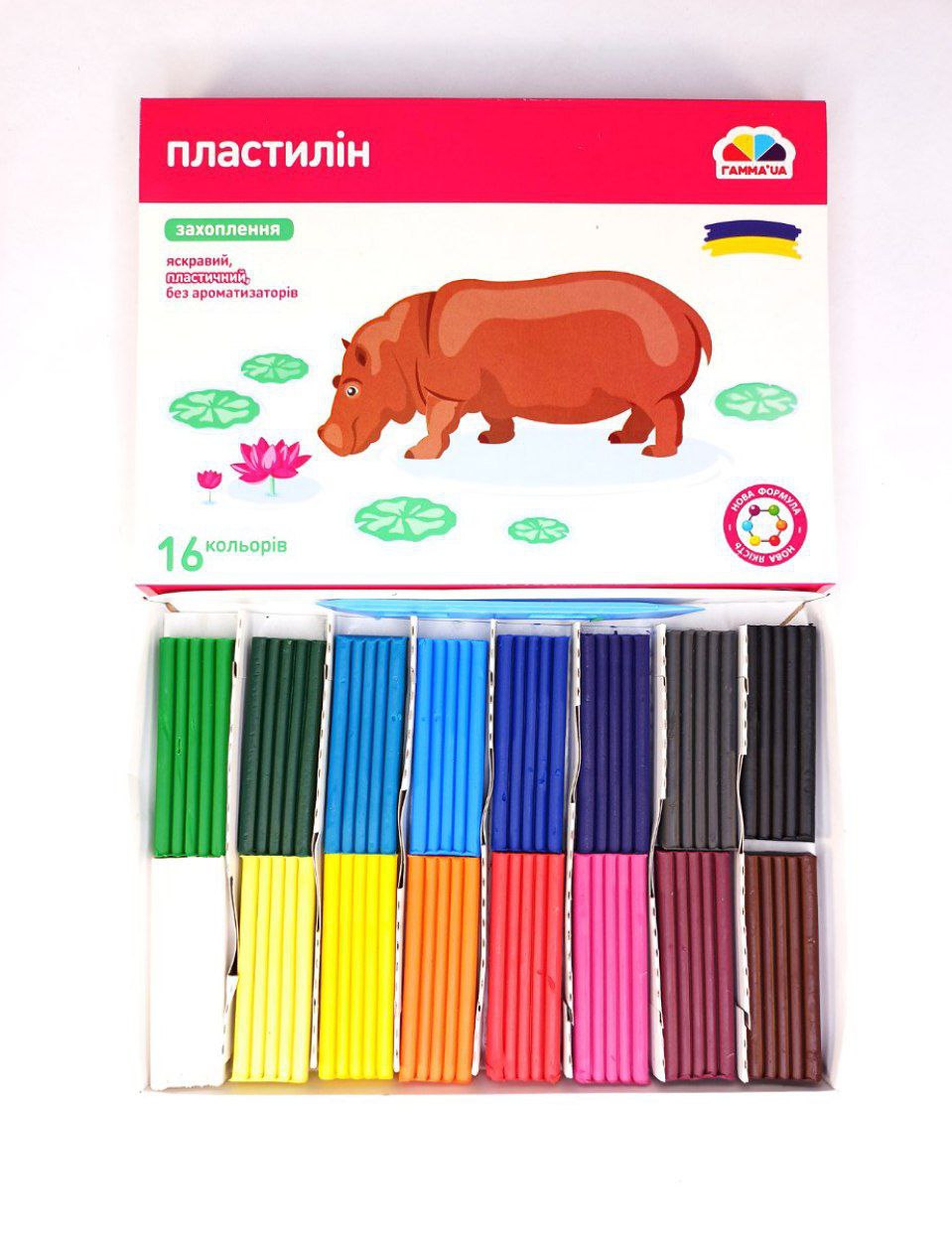 Пластилин Гамма 16 цветов Разноцветный Гамма (200314)