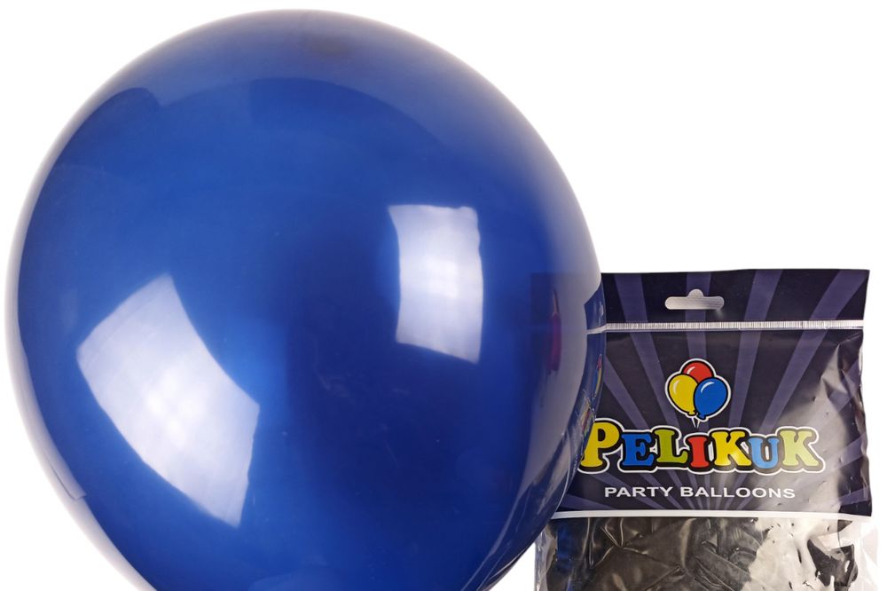 Шарики круглые Pelikuk 13' (33 см) пастель темно синий, 50шт/уп Синий Pelikuk (1350C-103)