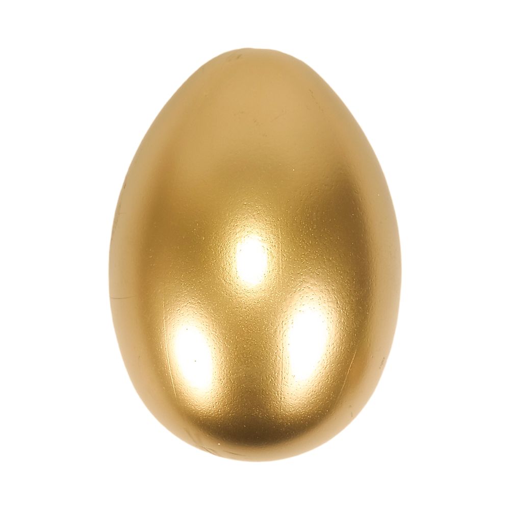 Яйцо золотое "страусиное" для пасхального декора 15 х 10см Золотой Unison (L00114)