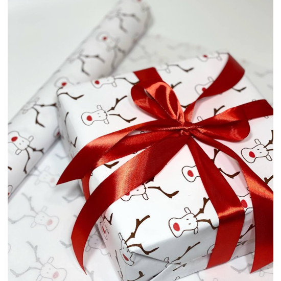 Бумага упаковочная крафт-двосторонний 0,7 х 7м Белый Unison (Пт 465.17)