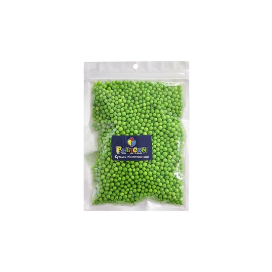 Пенопластовые шарики диаметр 4-6мм зеленые, 250мл Зеленый Pelican (886107)