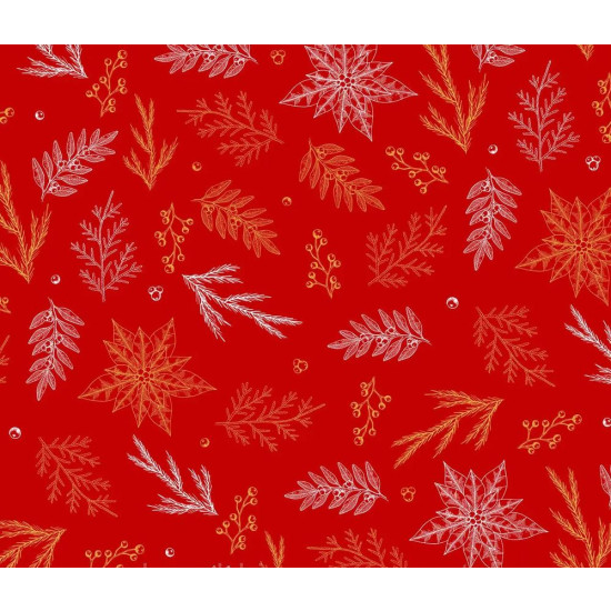 Бумага новогодняя для упаковки подарков 10 листов - 100 х 70 см 50г (PCZ10070-10-563)