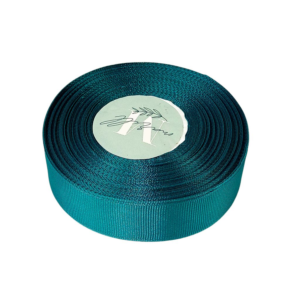 Репсовая лента 2,5см* 23 м изумрудно-зеленый (D00225-А3-249)