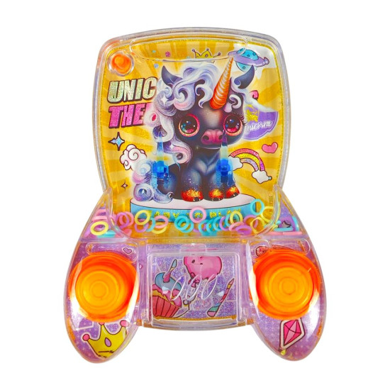 Гра водяна "Злови колечко-Єдиноріг" дві кнопки, 4 види (3938-А-U)