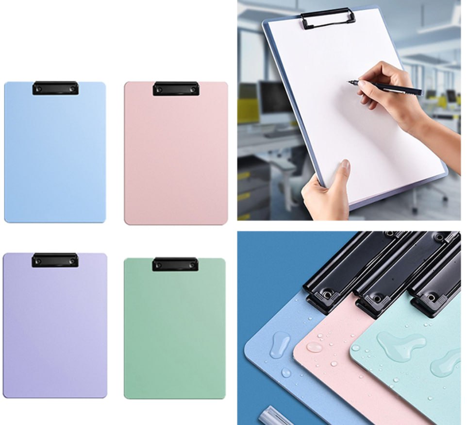 Клипборд А4, ПВХ, -4 цвета (2304)